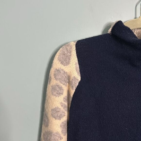 CENTRAL PARK WEST Crocker Colorblock Turtleneck Sweater - Picture 4 of 9